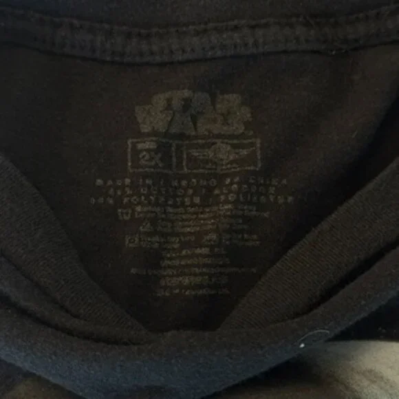 Star Wars Darth Vader Graphic Layered Long Sleeve T-Shirt – Black & Gray - Picture 6 of 6